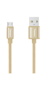 1M Premium Nylon Cable for Micro (B231) Gold