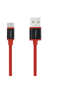 1M Premium Nylon Cable for Type-C (B232) Red