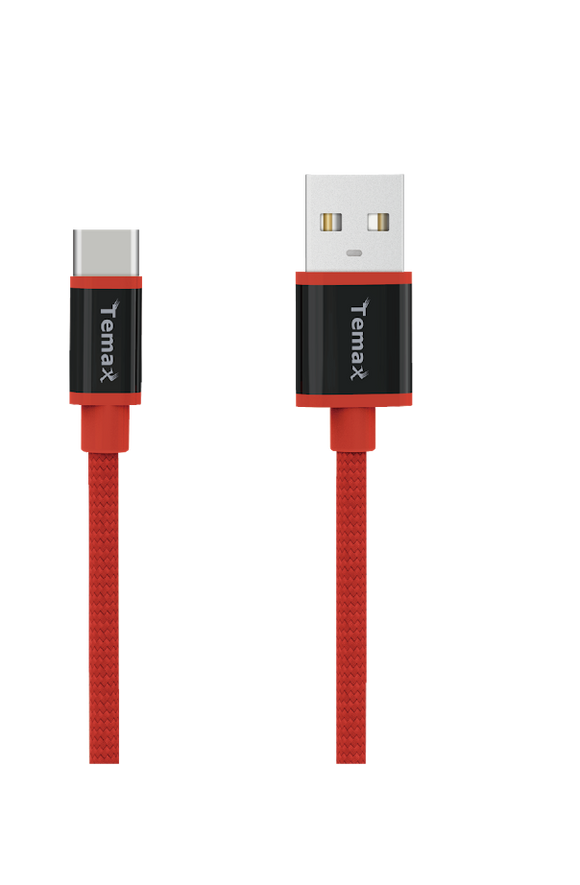 1M Premium Nylon Cable for Type-C (B232) Red