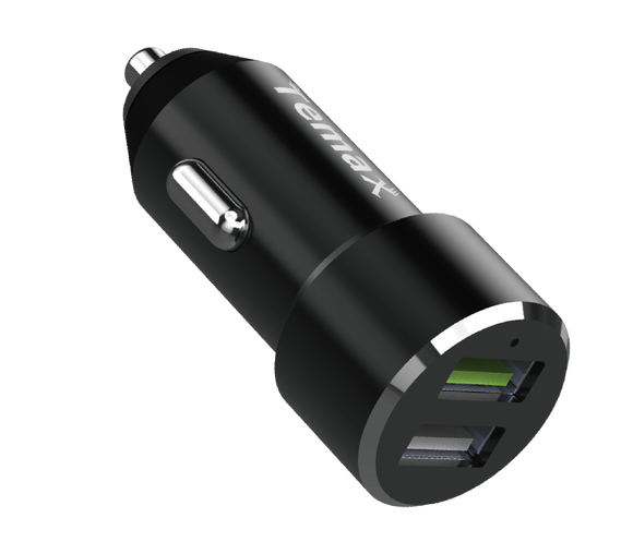 POWERDRIVE CHARGER | 30W, 2-PORT CAR CHARGER (U220) Black