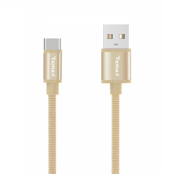 1M Premium Nylon Cable for Type-C (B232) Gold