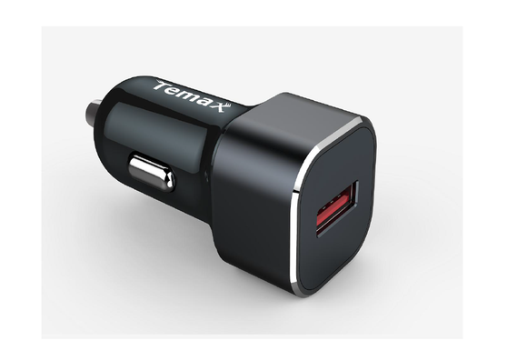 1*USB car charger color: Black