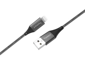 1m Nylon Grey USB to MFi lightning cable