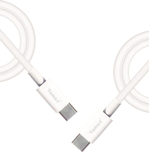 USB-TYPE-C to TYPE-C 1.8m White cable