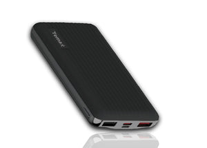 Temax Power Bank, Fast charging 20000 mAh Portable [QC 3.0] - Black
