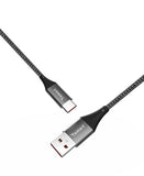 USB to Type-C ( nylon braided ) Length 1M - Grey
