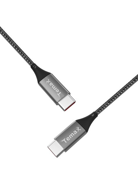 USB-C to USB-C ( nylon braided ) Length 1M - Grey
